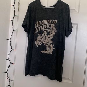 Short Sleeve Torrid “Bad Girls Go Anywhere” Classic Fit